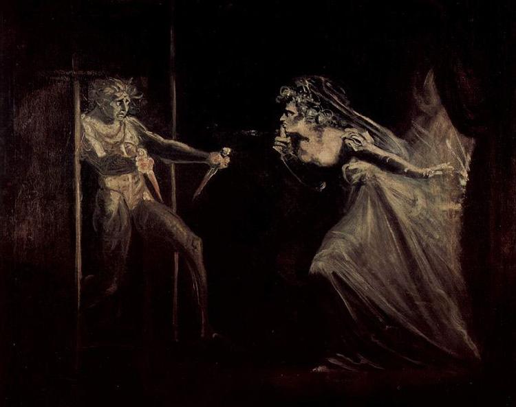 Johann Heinrich Fuseli Lady Macbeth receives the daggers oil painting picture
